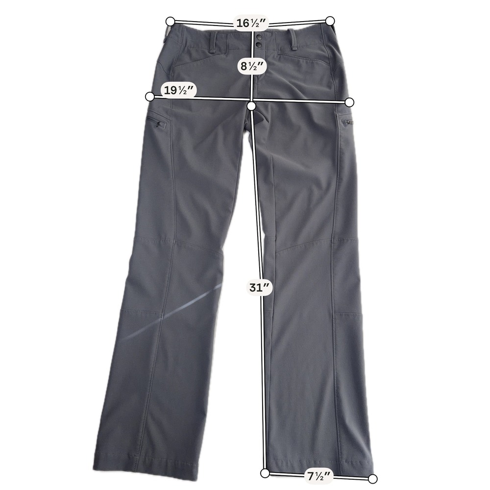 Koppen Gray Hiking Cargo Pants Womens Size 6 Outdoor Trail Stretch Gorpcore Walk - Picture 8 of 10
